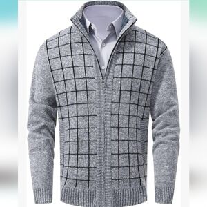 Men's VTUAOL Cardigan Sweater, Size Small, NWT